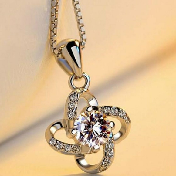 Windmill Diamond 925 Silver Necklace and Pendant - Picture 2 of 7